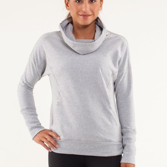 Lululemon Run: Rest  Day Pullover *Heathered Fossil* Size 6 - Picture 3 of 14
